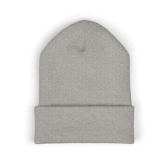 Embroidered winter knitted hat with with personalized signature style