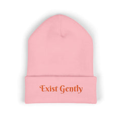 Embroidered winter knitted hat with with personalized signature style